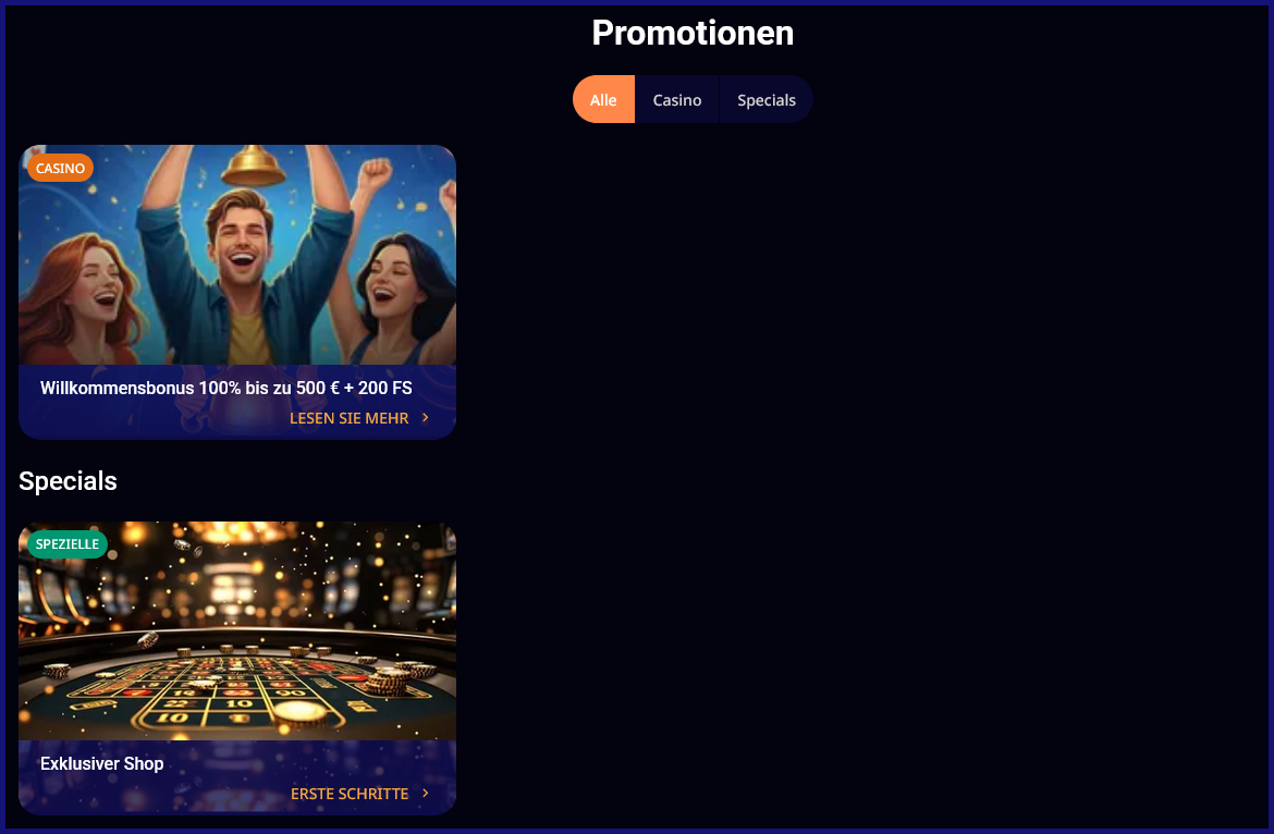 Exklusive Boni und aktuelle Promotionen bei LastingWinz Casino